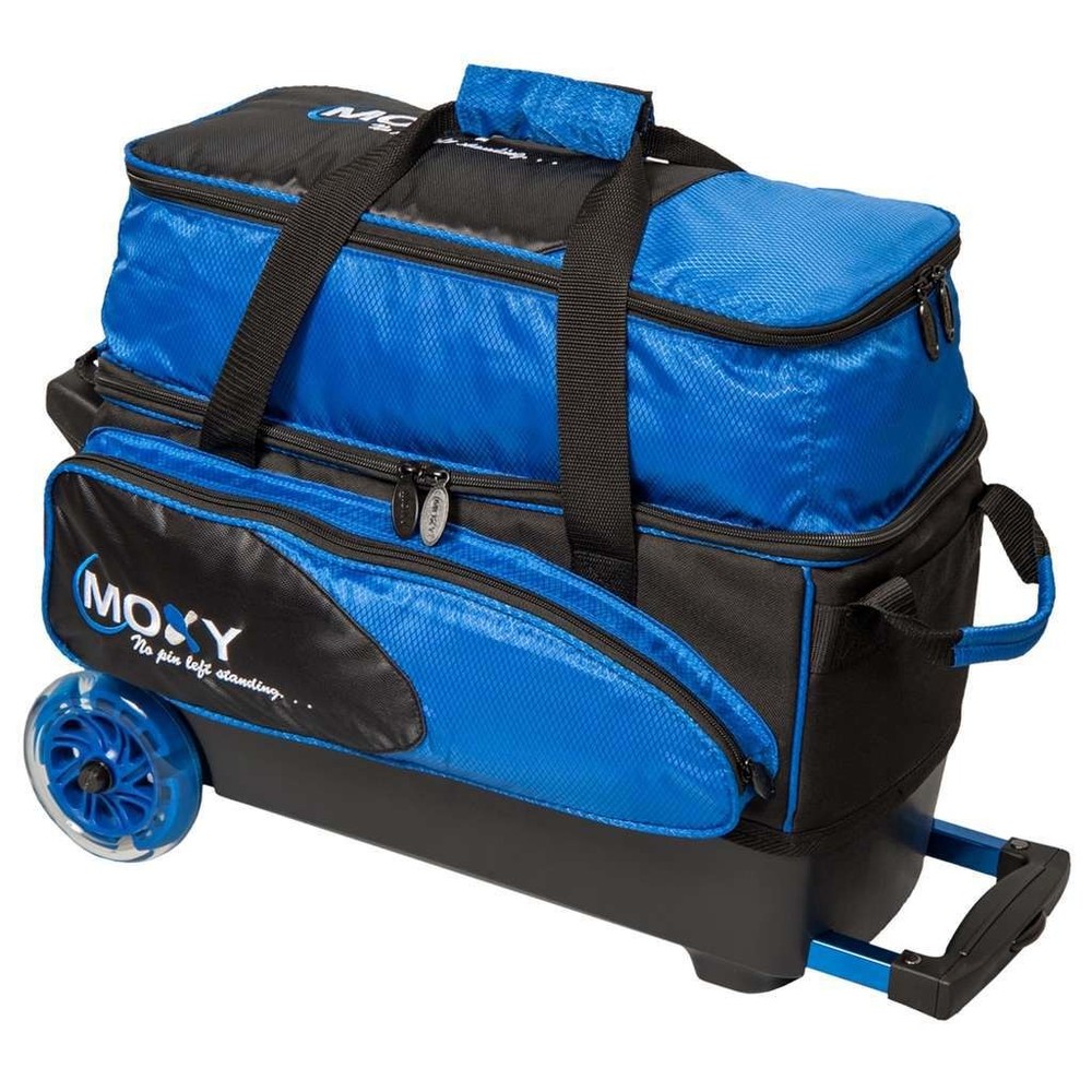 Moxy Blade Premium Double Roller Bowling Bag- Royal/Black