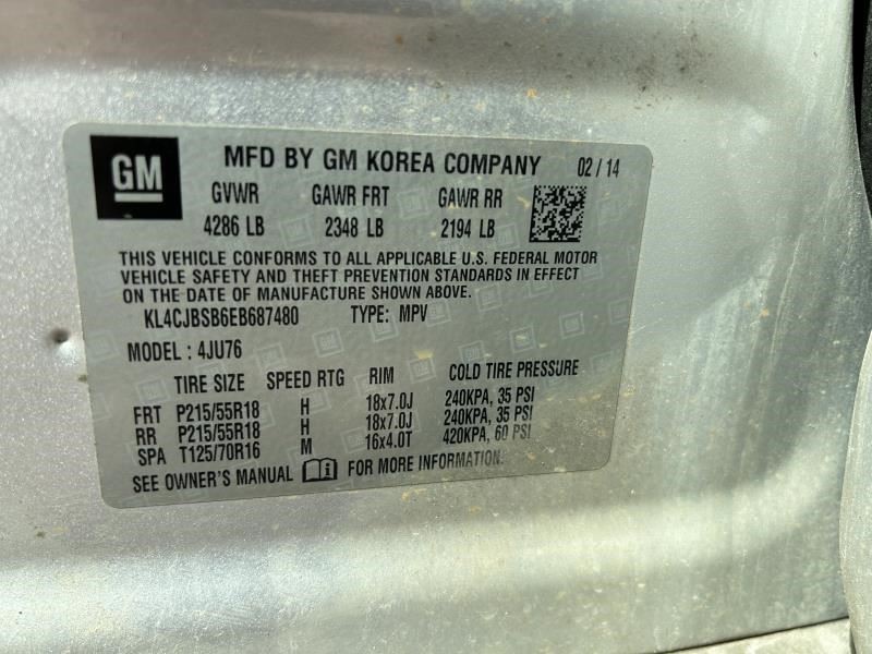 Driver Left Quarter Panel Fits 13-22 ENCORE 104577668