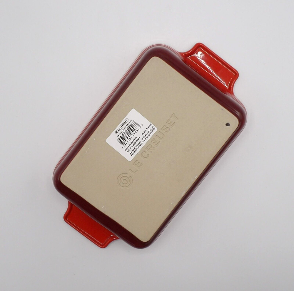 CERISE (CHERRY) BY LE CREUSET 7” RECTANGULAR BAKER BAKING DISH NEW