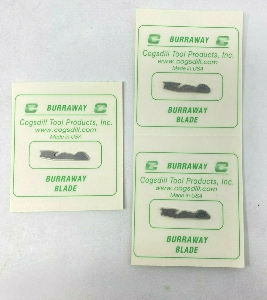 Cogsdill Tool Product Burraway Blade Replacement YB-FAC-1 (3 Pack)