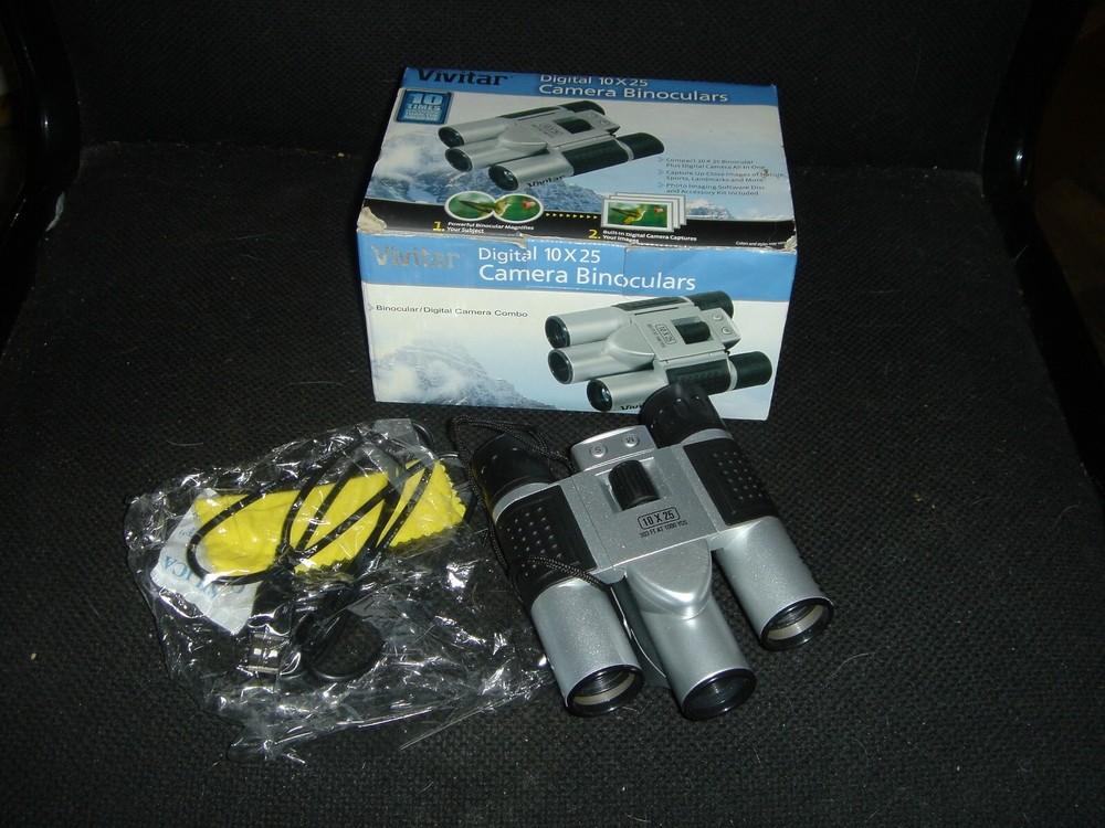 vivatar digital binoculars andcamera combined , together+disc