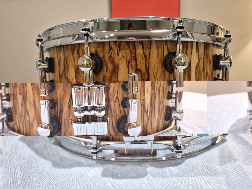 Sonor sq2 Medium Beech snare drum 14x7 African Marble