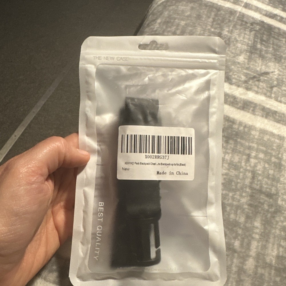 HDHYK Backpack Chest Strap- Nylon -Suitable for Webbing Standard size, Black