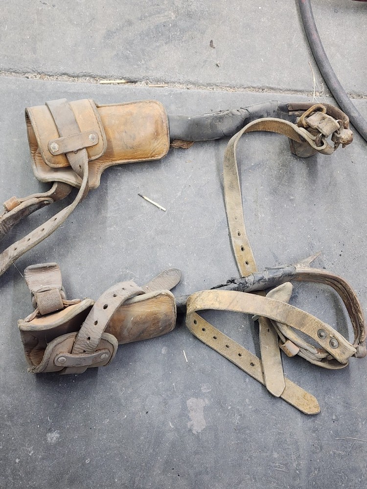 Vintage Lineman Telephone Pole Climbers