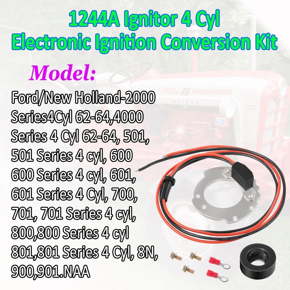 1244A For Pertronix Electronic Ignition Conversion Kit Ignitor for Ford 4 CYL