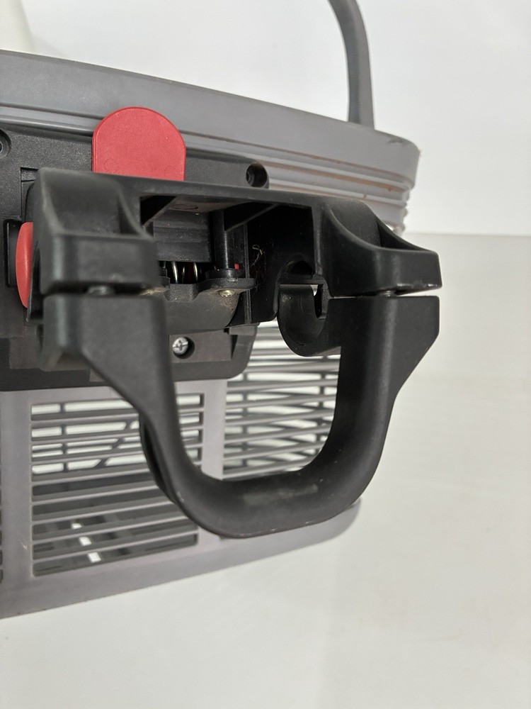 Flinger Grey Bike Basket With quick release adjustable mount system