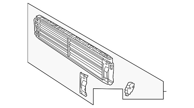 Genuine Audi Radiator Shutter Assembly 2Q0-122-323-A