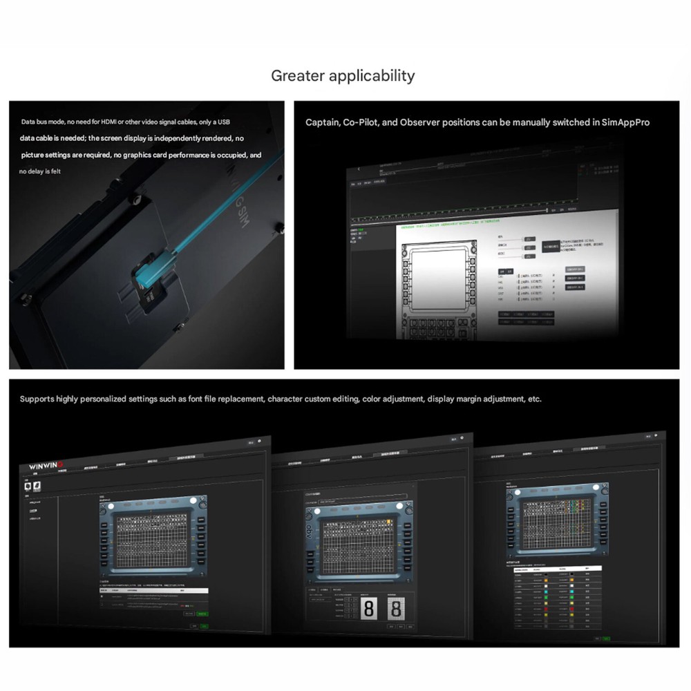 WINWING PFP 3N Flight Control Panel Dual-mode Display Drive for X-Plane MSFS US