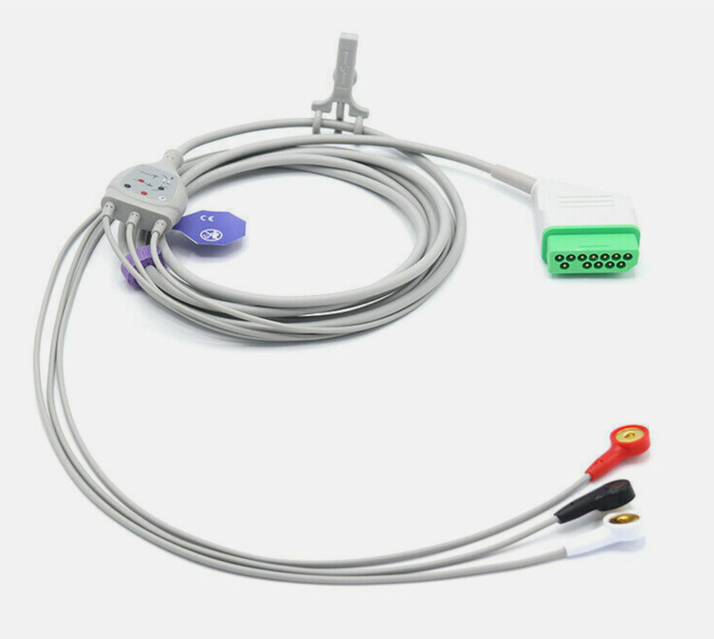 Nihon Kohden Compatible Accessories Bundle - Cuff, Hose, SpO2, ECG
