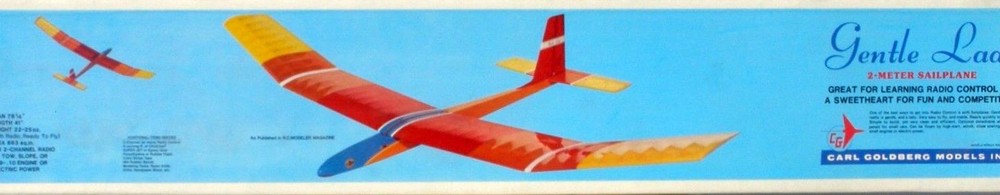 GENTLE LADY PLAN + Rib Patterns & Instruction Manual for 79" RC Model Airplane