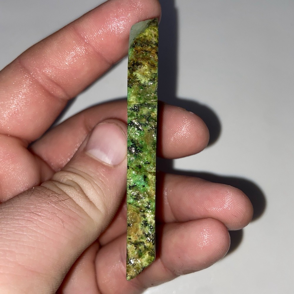 Electrifying Blue Chrysoprase Rough Slab 1.20 Oz