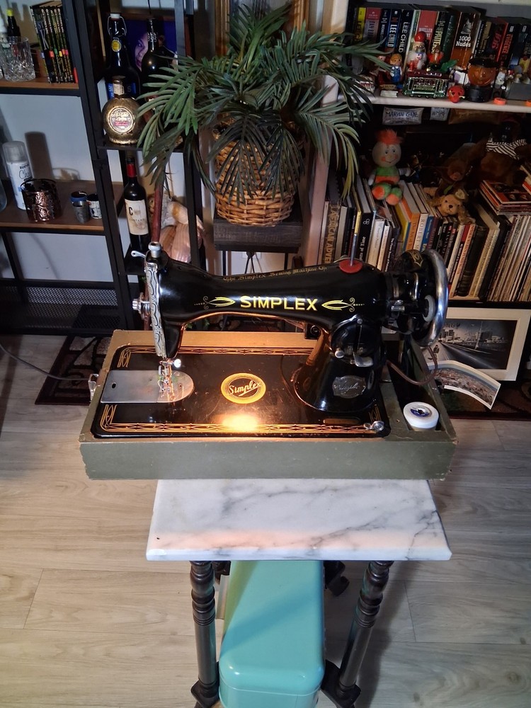 Vintage Simplex Sewing Machine with Case