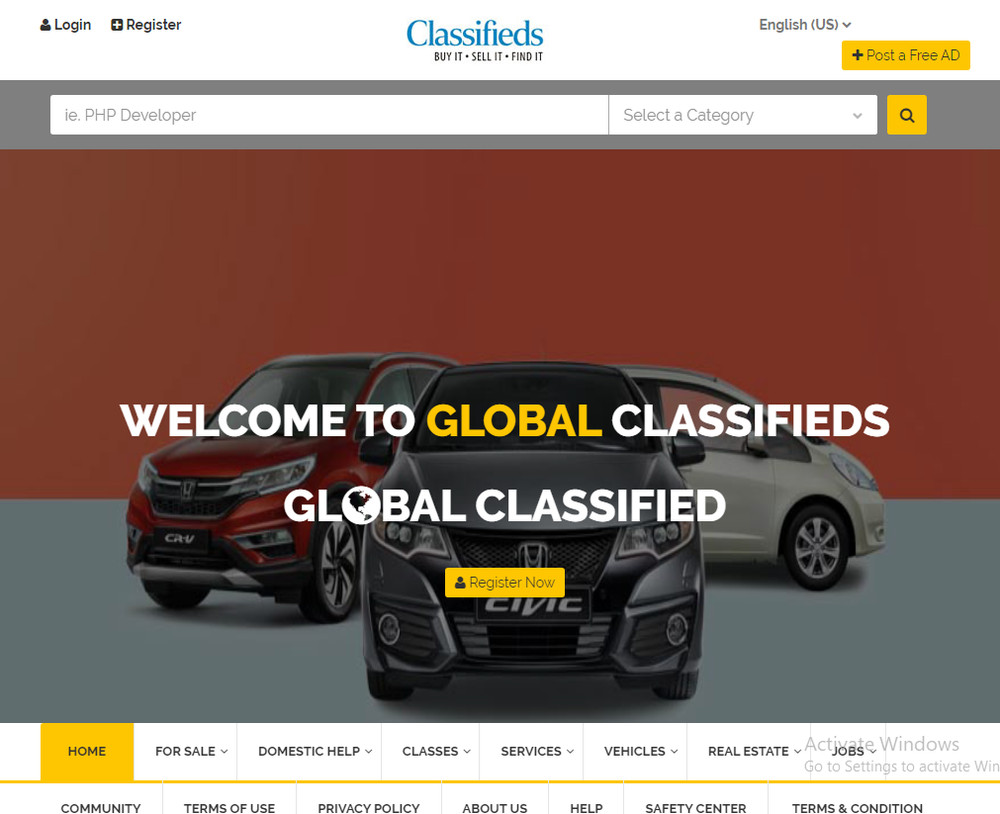 Classified Website - Responsive Unique  Free Installation + Hosting