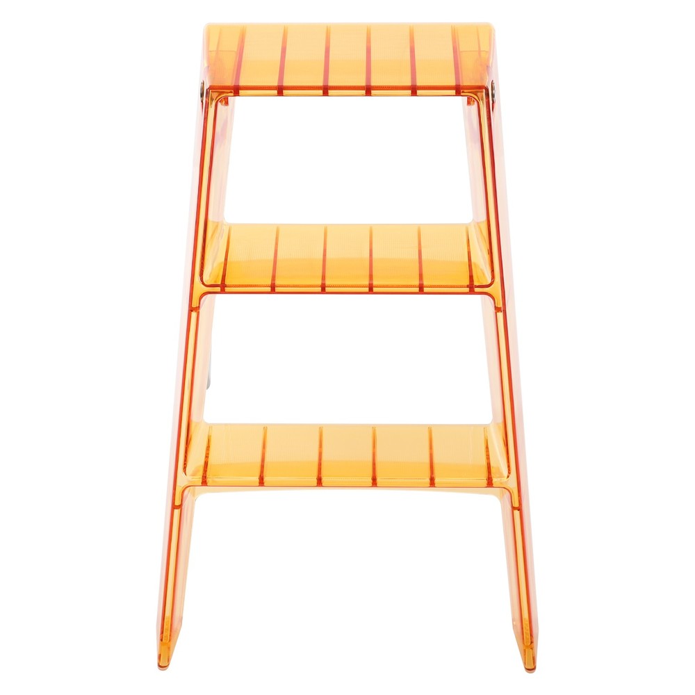 Orange Folding Step Stool for Adults 3 Step Ladder Folding Step Stool 44*52*63cm