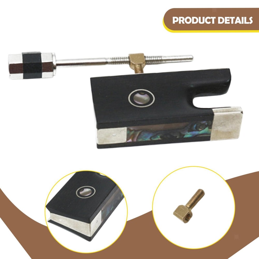 4/4 Violin Bow Frog DIY Violin Bow Making High Performance Decorative Sturdy