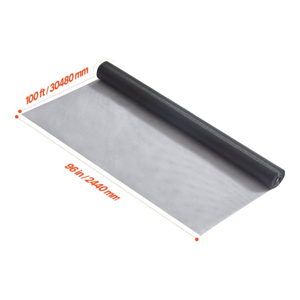 Window Screen Replacement 100 ft × 96 in Window Screen Mesh DIY Adjustable