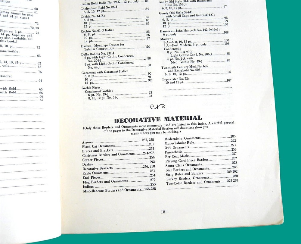 Pacific Type Borders/Rules/Ornaments; 1930s Typesetting/Graphic Art/Print Guide