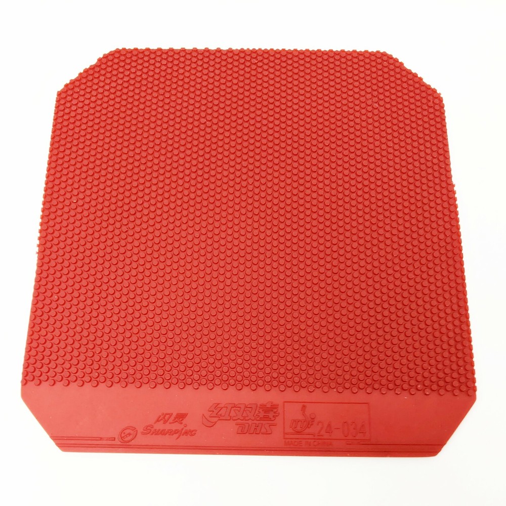 2 Pieces DHS Sharping Pips Out Special Table Tennis Rubbers With Sponge Red