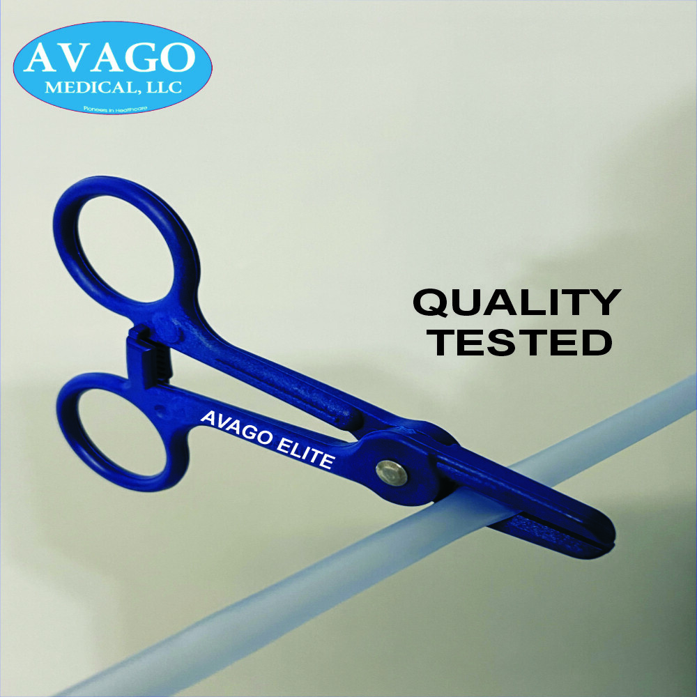 Tube Occluding Forceps, A-Clamps - (Blue), 500 pcs/Bulk