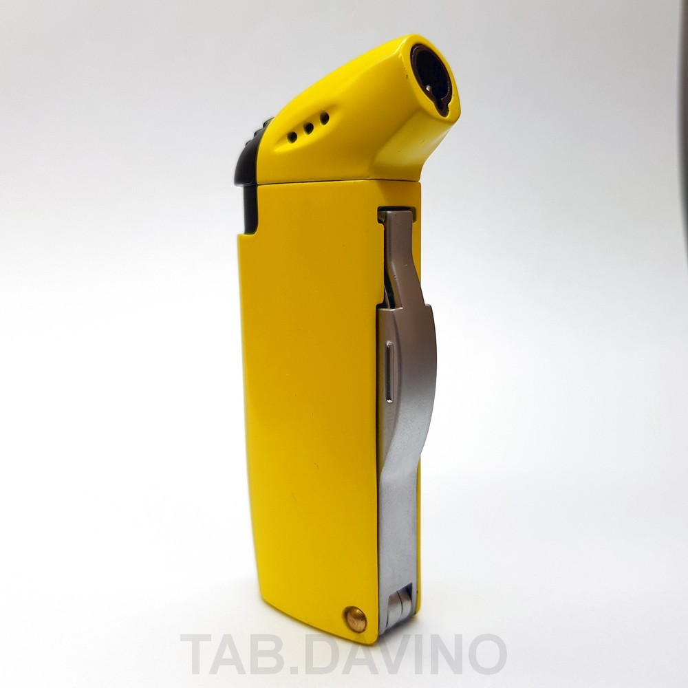BREBBIA YELLOW PIPE LIGHTER WITH CURAPIPE BOWL FLAME