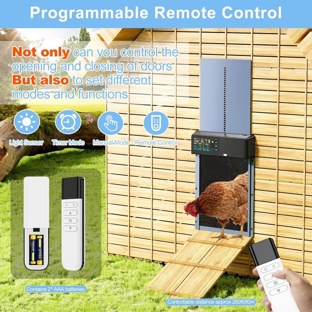 Automatic Chicken Coop Door Solar: Automatic Chicken Door - Solar