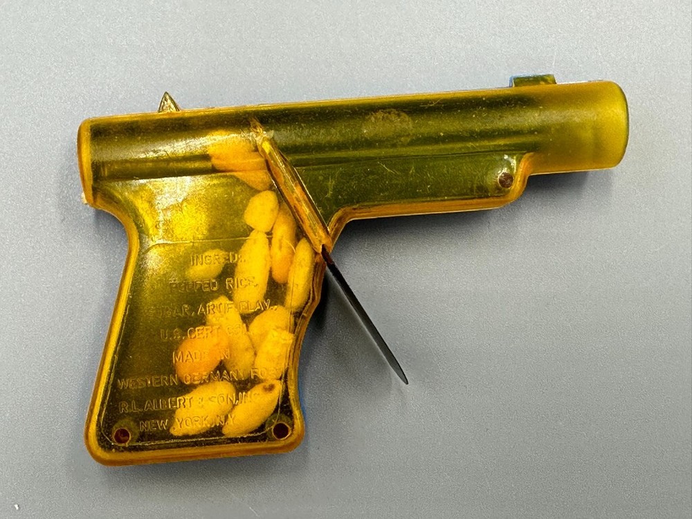 Vintage PISTOL Gun RL ALBERT Plastic CANDY CONTAINER West GERMANY