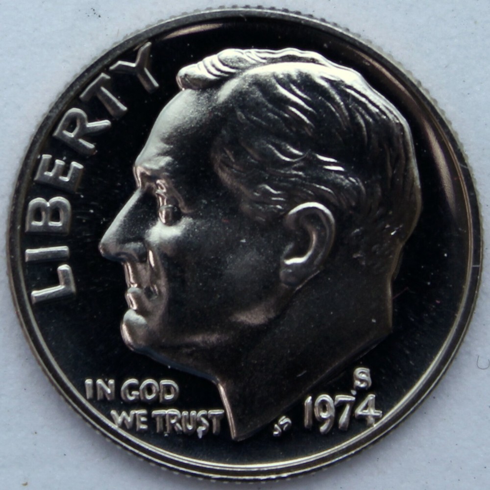 1974-S Proof Roosevelt Dime