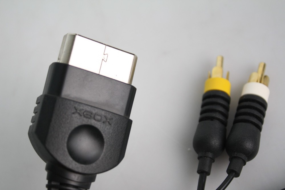 Original Microsoft Xbox Original AV Cable Cord Connection Xbox Composite RCA
