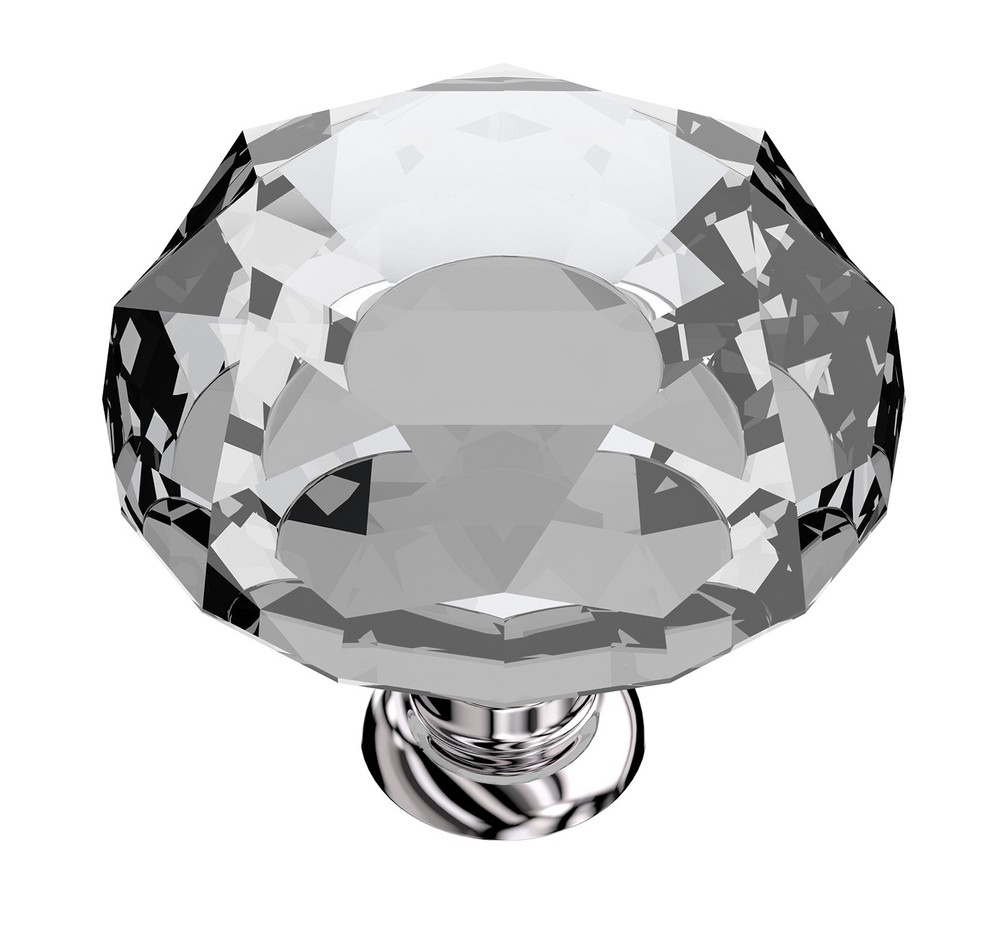 5-100X Crystal Glass Cabinet Knob Diamond Shape 30mm Drawer Cupboard Handle Pull