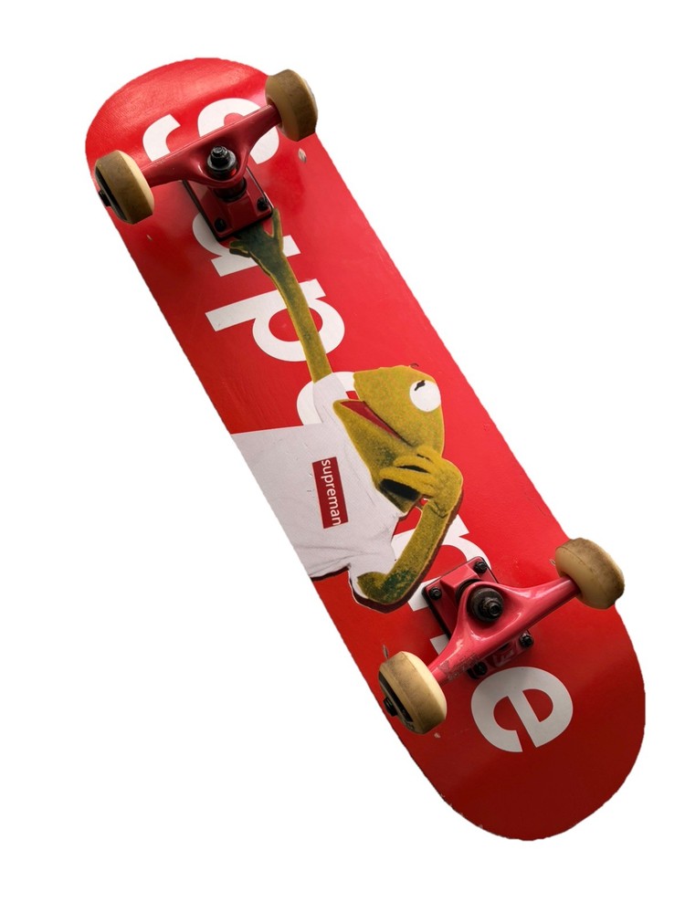 EX Kermit Skateboard frog supreman