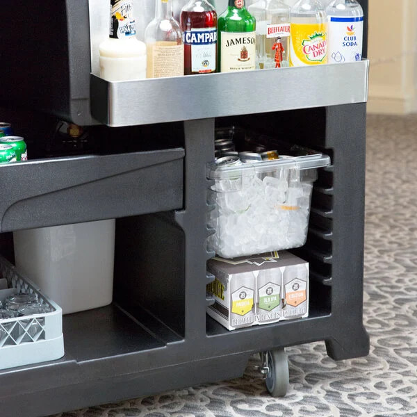 Portable Bar Mobile Bartending Catering Parties Events Mobile Bar Light Elegant