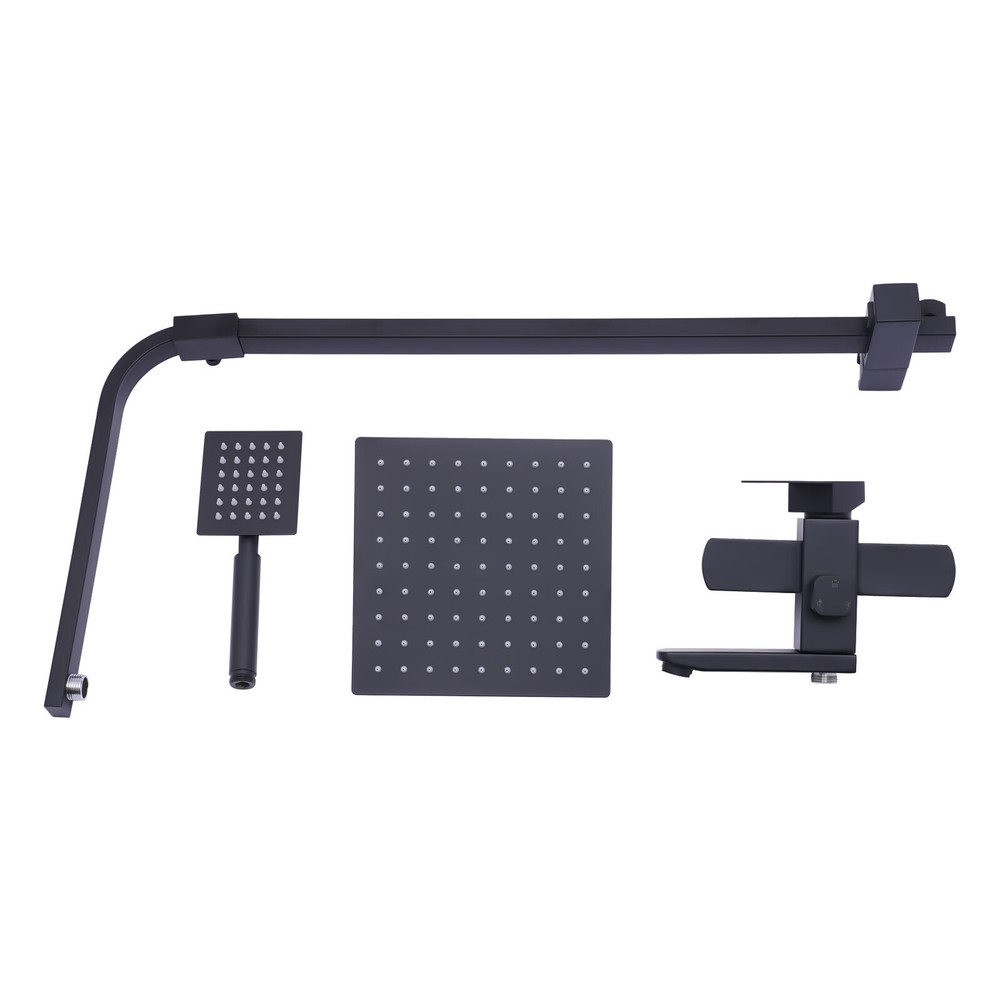 Stainless Steel Shower Panel Tower with Rainfall Jets & Massage System