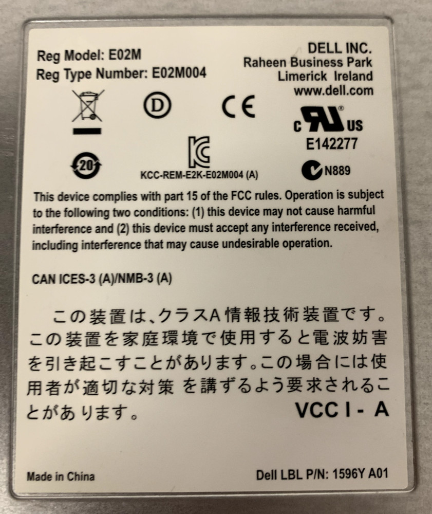 DELL MD36 E02M ISCSI Controller 1596Y A01