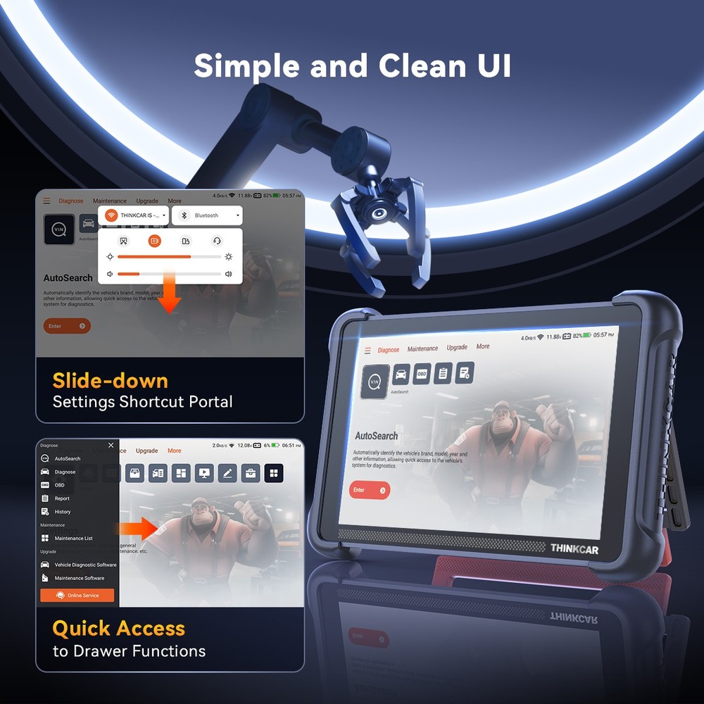 THINKSCAN 689BT All System Diagnostic OBD2 Scanner+TKEY101 Key Programmer Tool