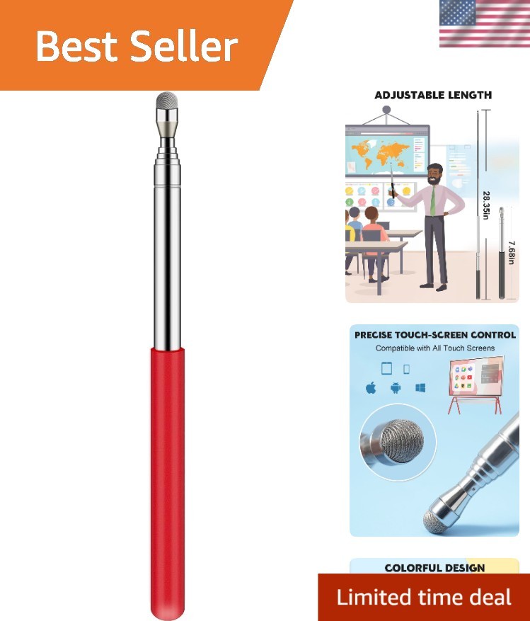 Adjustable Length Telescoping Pointer for Teaching and Touchscreen Interaction
