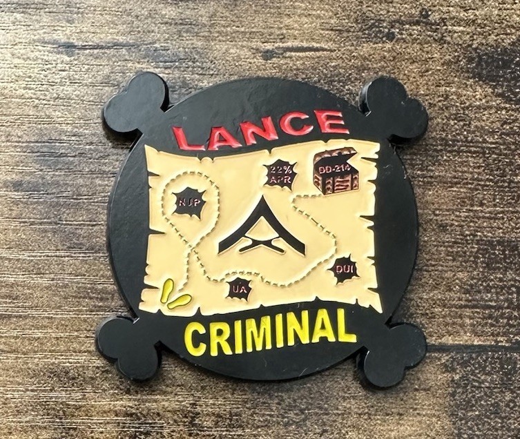 USMC x ONE PIECE LANCE CRIMINAL CHALLENGE COIN