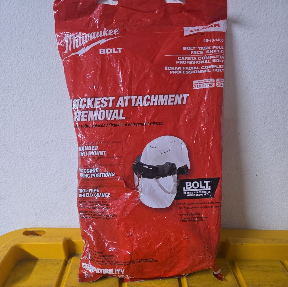 Milwaukee Tool BOLT Face Shield Clear Lens