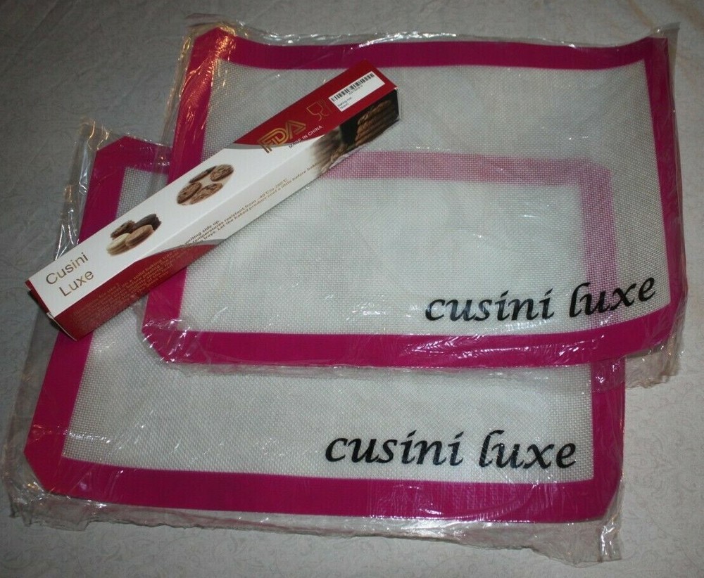 2 Pack Silicone Baking Mat Bake-ware Oven Non Stick High Quality Heat Resistant