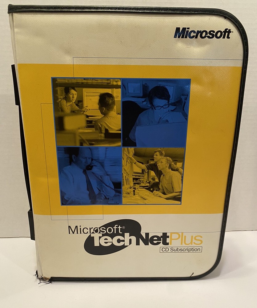Microsoft Technet Plus Cd Subscription With Binder 55 CDs 1999 2000 Discs