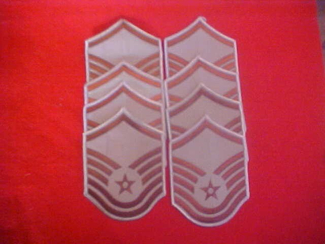 ( 4 ) US Air Force ( 1 ) Pair US Air Force Master Sergeant E-7 Male Desert