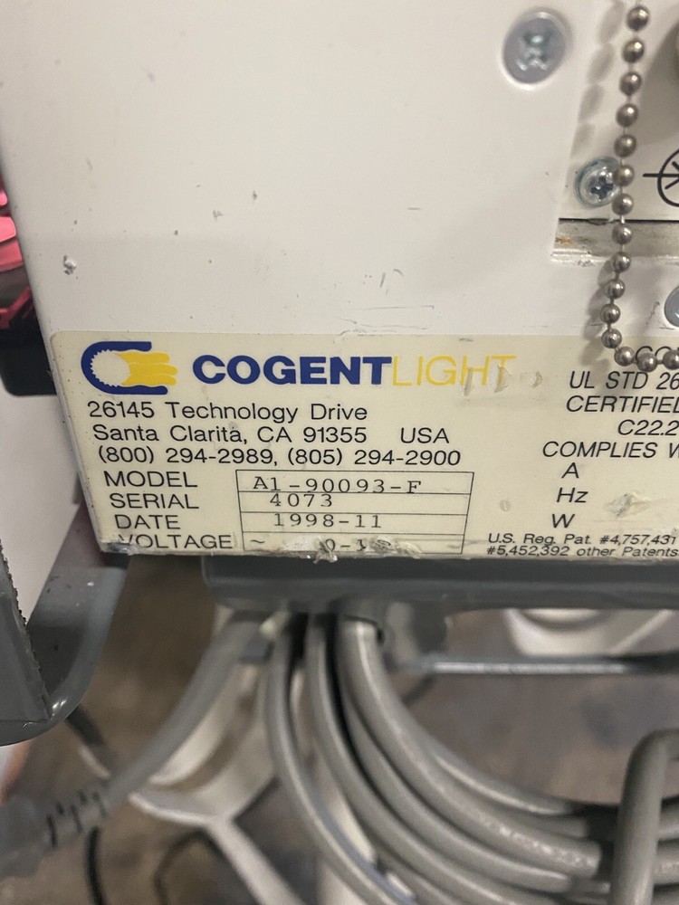 Cogent A1-90093-D XL Illuminator Light Source with Rolling Stand Low Hours