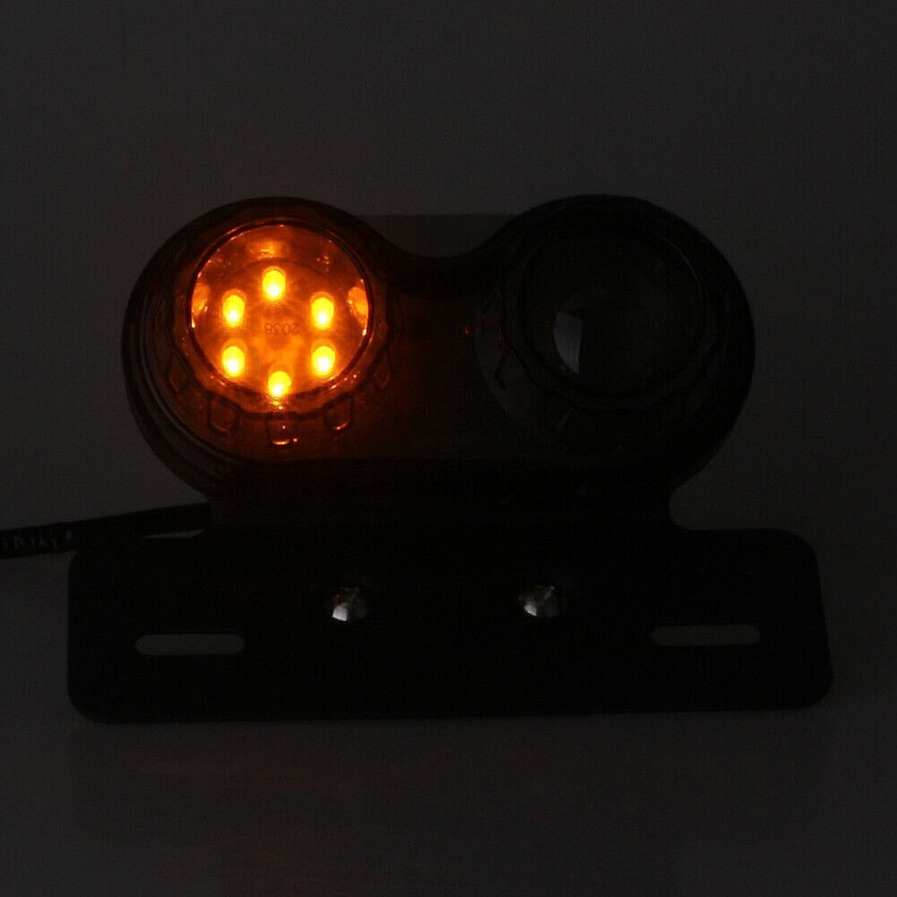 Universal Smoke Trinity Integrated Tail Light with License Plate Light