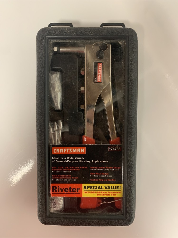 NOS Craftsman Riveter Kit No 9 74738