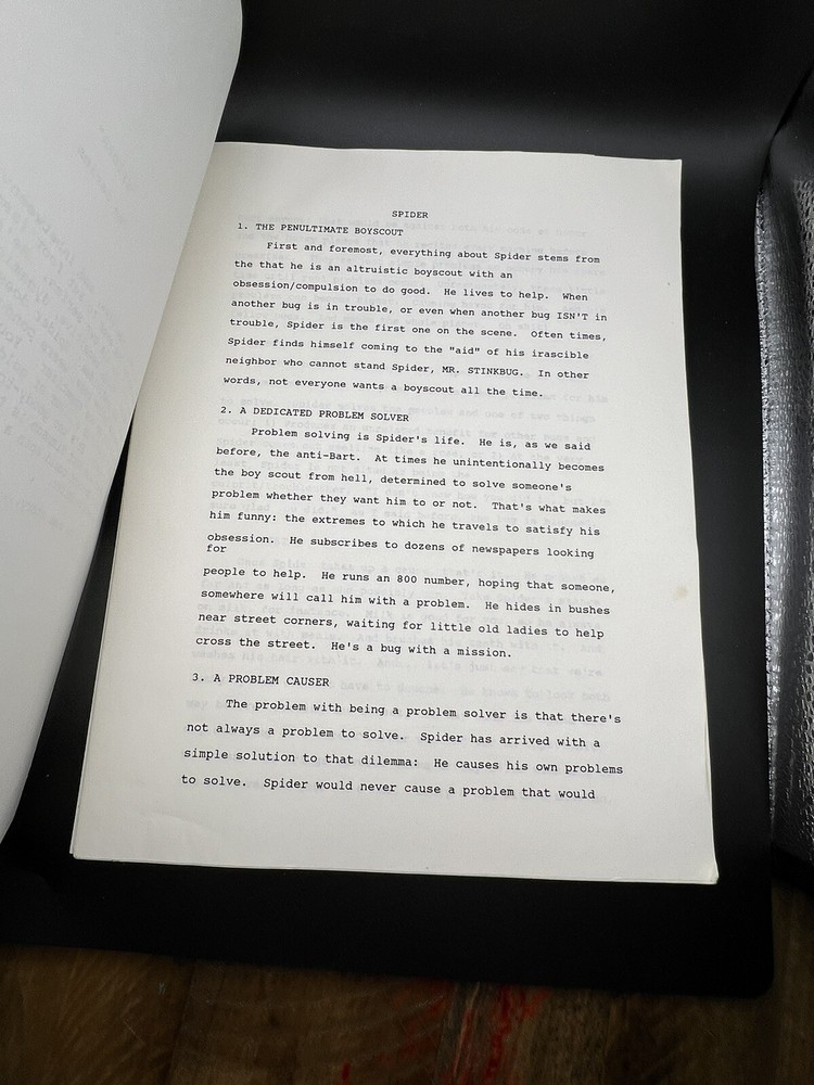 Vintage Movie Screenplay Script Spider by Kraus, Robert RARE