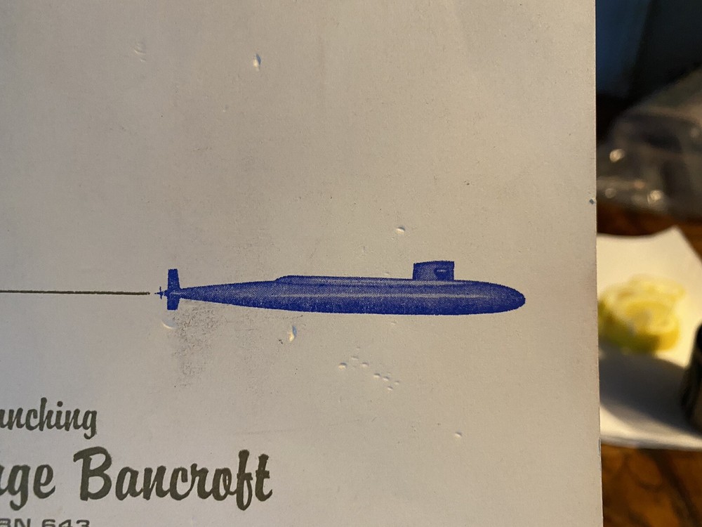 Vintage 1965 USS George Bancroft Submarine “Launching” BOOKLET program USN