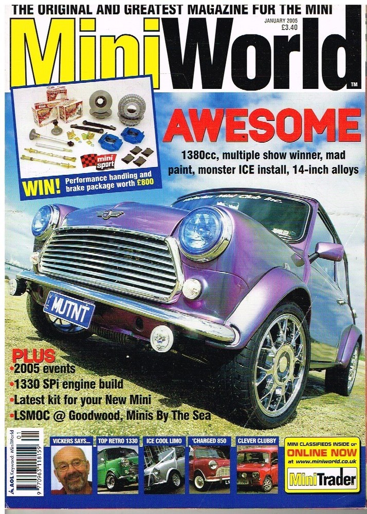 MINI WORLD MAGAZINE (WITH RESTORATION & MODIFICATION ARTICLES)  : JAN 2005 ISSUE