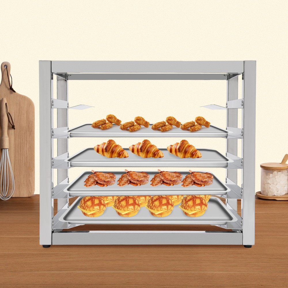 5-Tier Baking Tray Rack - Durable Stainless Steel Storage Organizer
