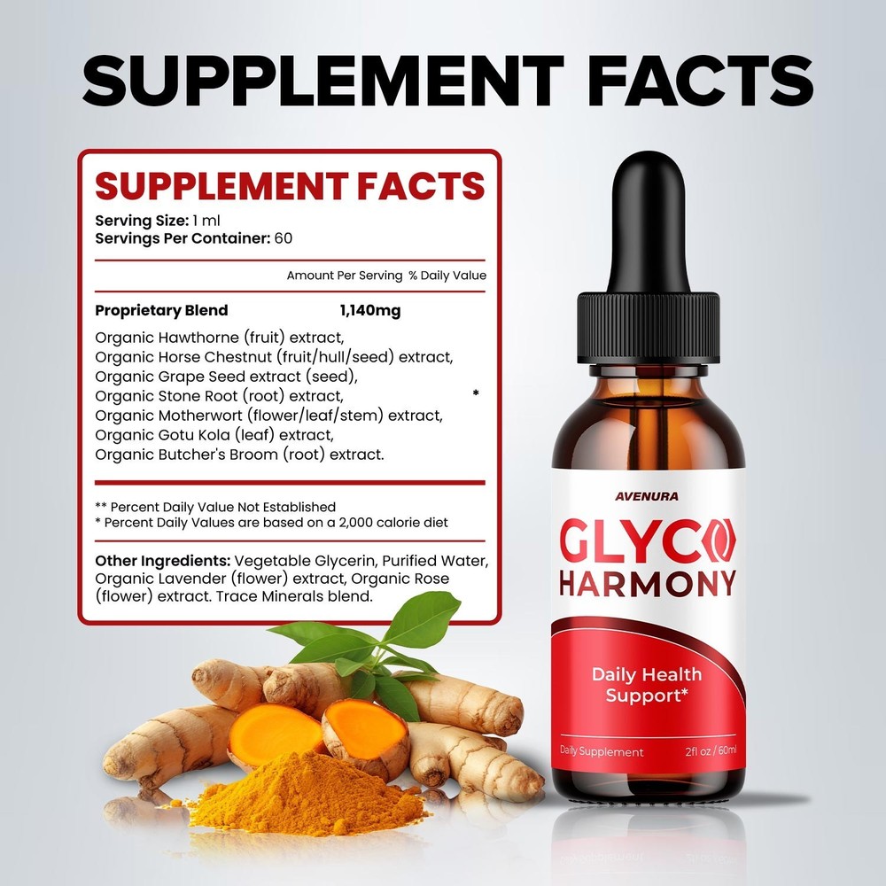 (3 Pack) Glyco Harmony Liquid Drops – GlycoHarmony Drops Extra Strength