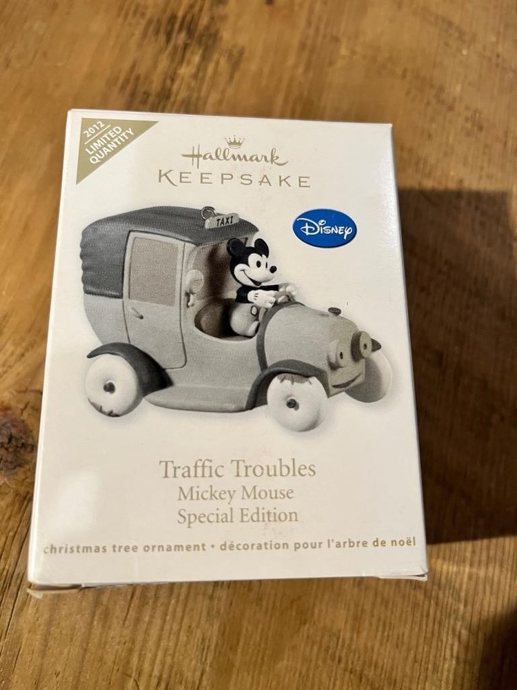 Hallmark Keepsake Ornament 2012 Traffic Troubles Mickey Mouse Limited Quantity