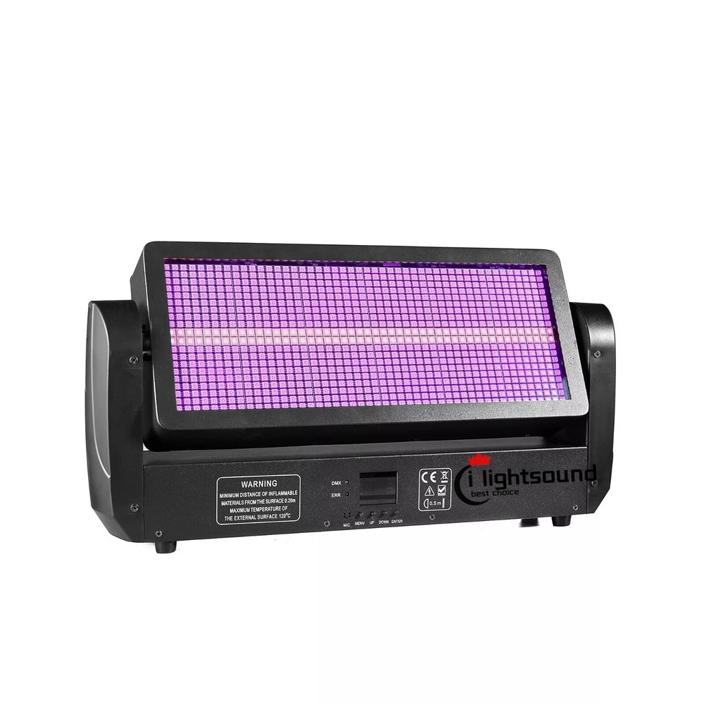 2x300W Strobe Light LED Moving Head Wash Effect 12+12 segment stroboscopic panel